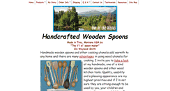 Desktop Screenshot of handcraftedwoodenspoons.com